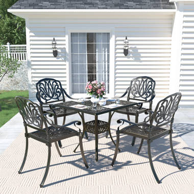 Wayfair outdoor patio table and online chairs